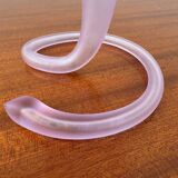 Old blown glass cornucopia vase