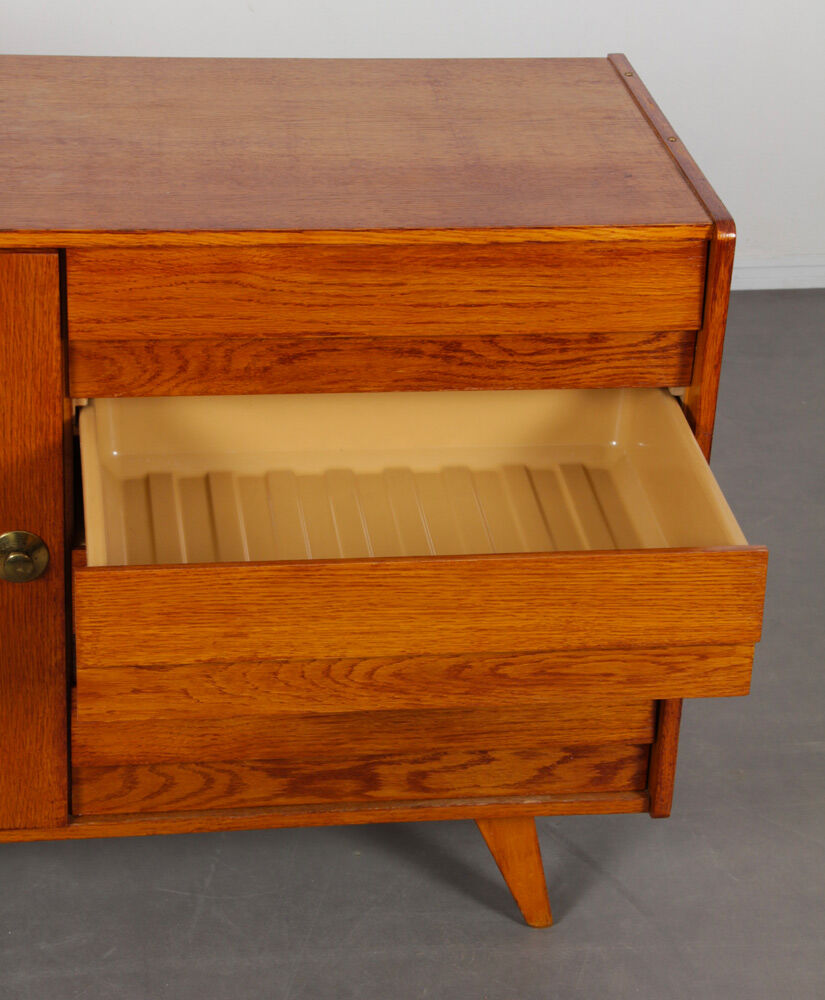 Vintage oak buffet by Jiri Jiroutek, model U-458, 1960