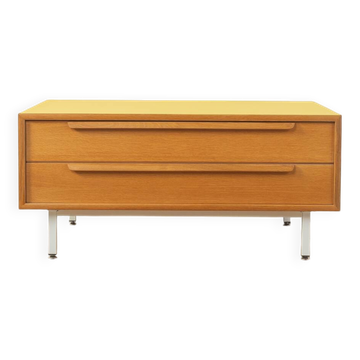 Commode en placage de chêne, années 1960