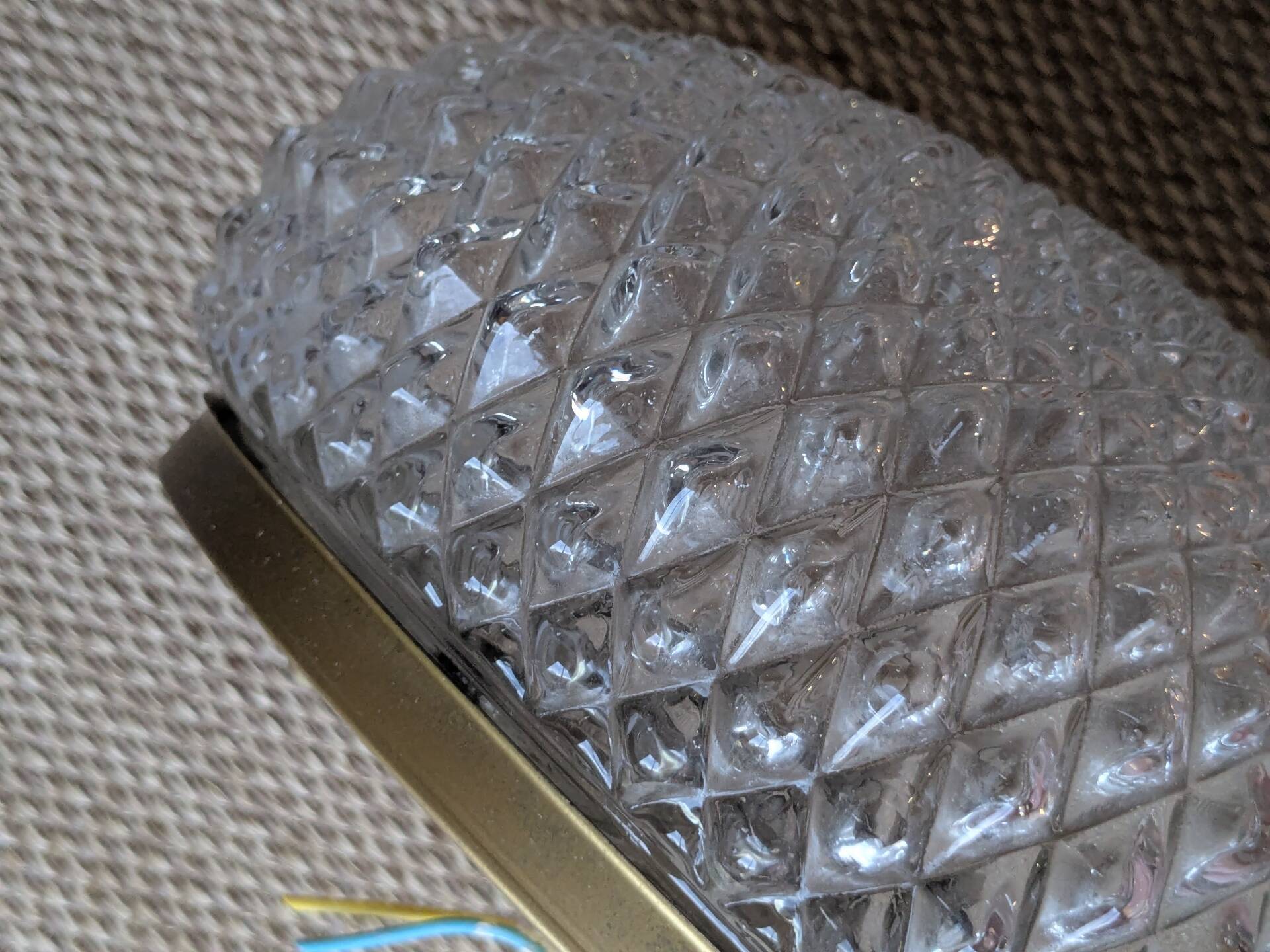 Limburg ceiling light with diamond points
