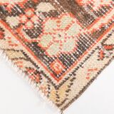 5x8 Red Geometric Tribal Turkish Vintage Rug, 141x240Cm