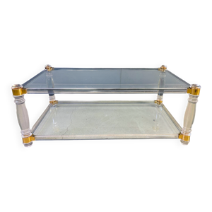 Table basse vintage en - lucite