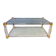 Vintage lucite and brass coffee table, 1970s