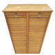 Double curtain binder cabinet
