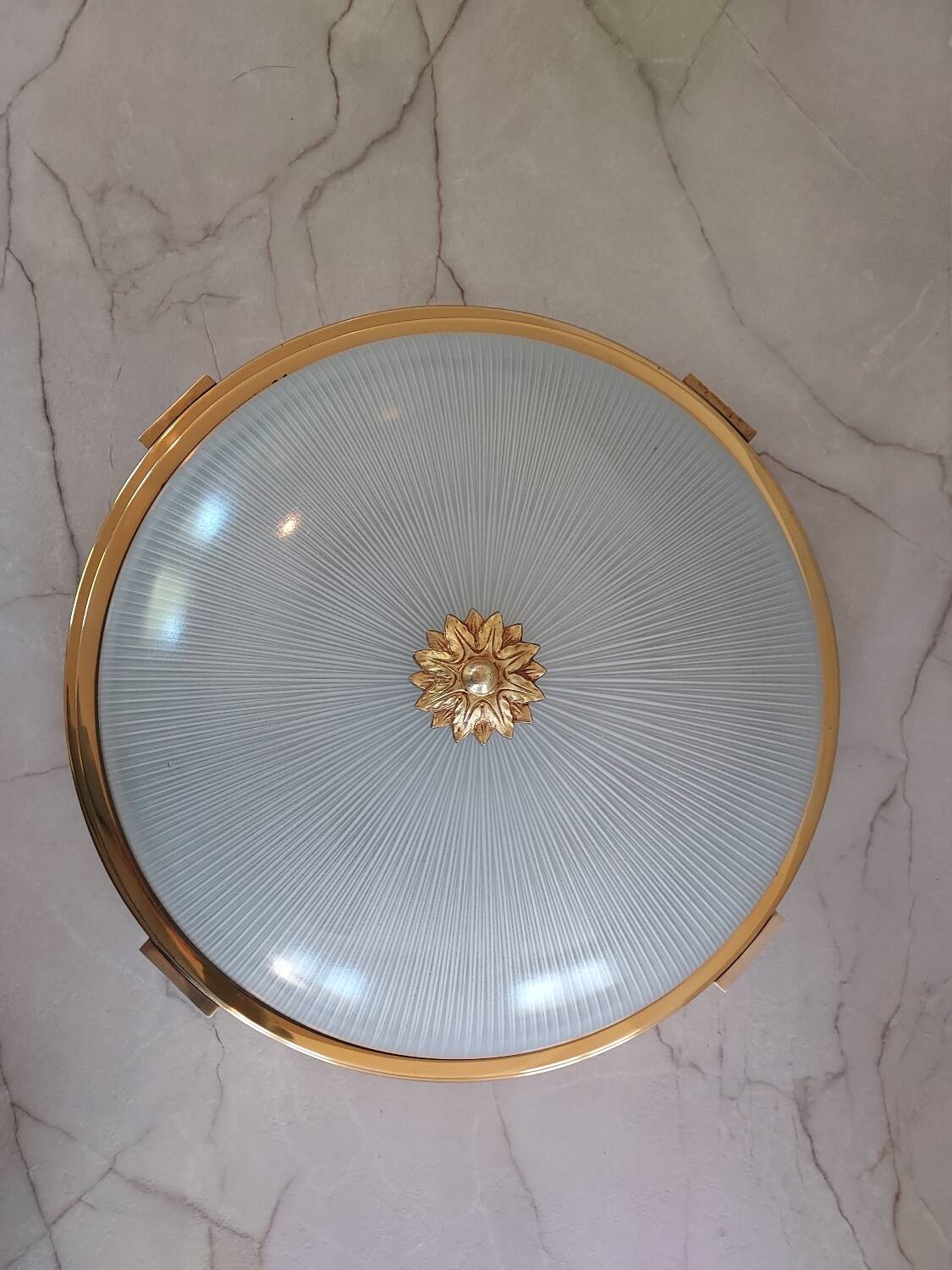 Plafonnier verre Holophane Maison Petitot