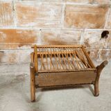 Bamboo magazine holder