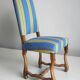 4 sheep bone chairs, Louis XIII style