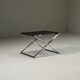 Folding stool PK91 by Poul Kjærholm for Fritz Hansen, 1960s Denmark.