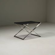 Folding stool PK91 by Poul Kjærholm for Fritz Hansen, 1960s Denmark.