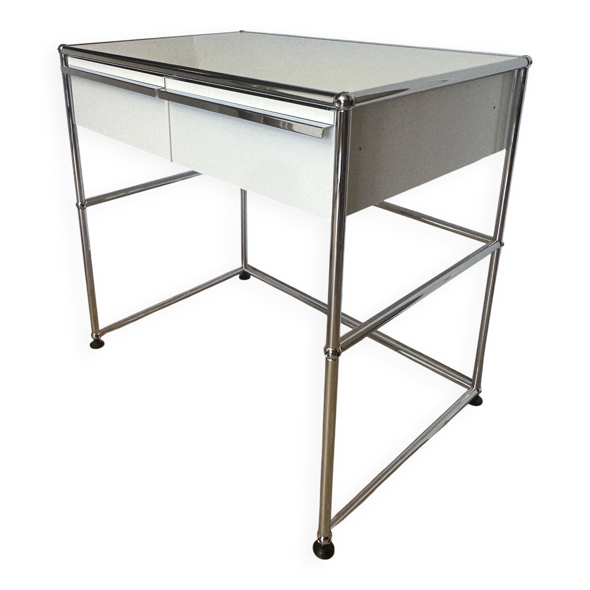 Bureau, desserte USM Haller en blanc