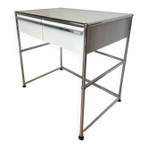 Bureau, desserte USM Haller en blanc