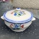 Soup tureen, Elorn model, Digoin and Sarreguemines, France, carnation motifs