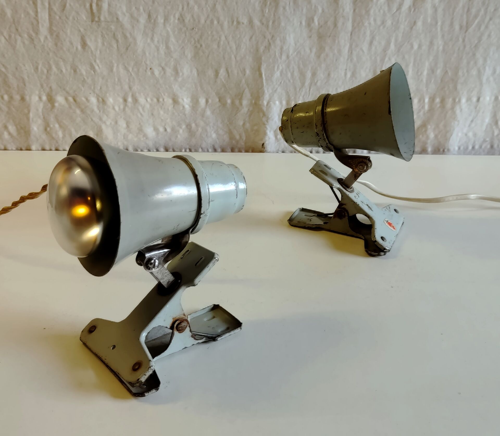 Articulated clamp spotlight by Philips - 1950s/60s