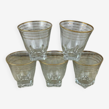 Vintage 5 petits verres france