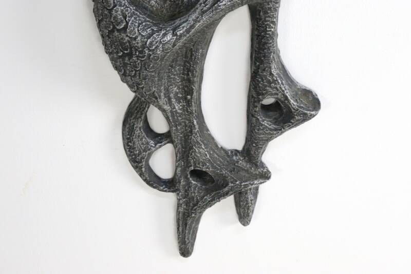 Brutalist Ars Munda resin wall decoration cranes - mid century modern