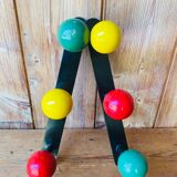 2 portemanteau mural vintage années 60