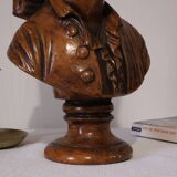 Bust of a young man in antique plaster.