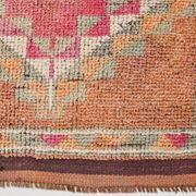 3x13 Soft Orange Wool Runner Rug, Traditional Nomadic Weave, 83x392Cm