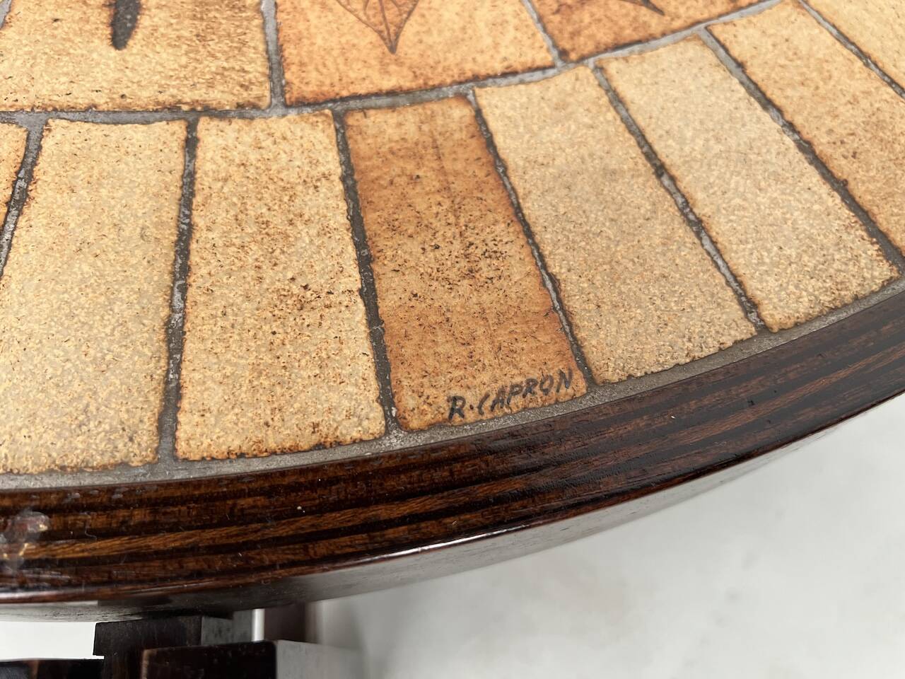 Coffee table "Les Herbiers" by Roger Capron