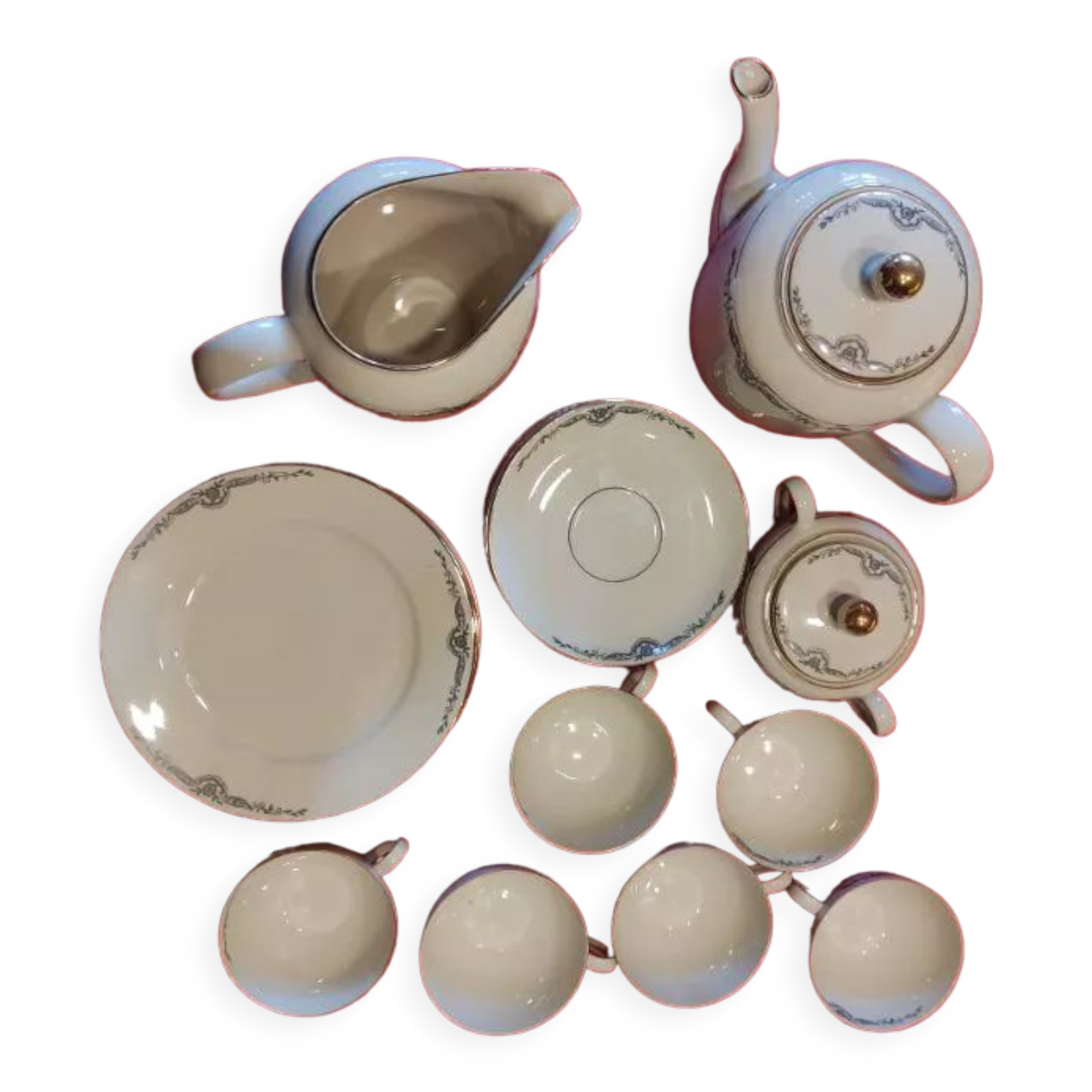 Service à café porcelaine de Bavière Johann Seltmann