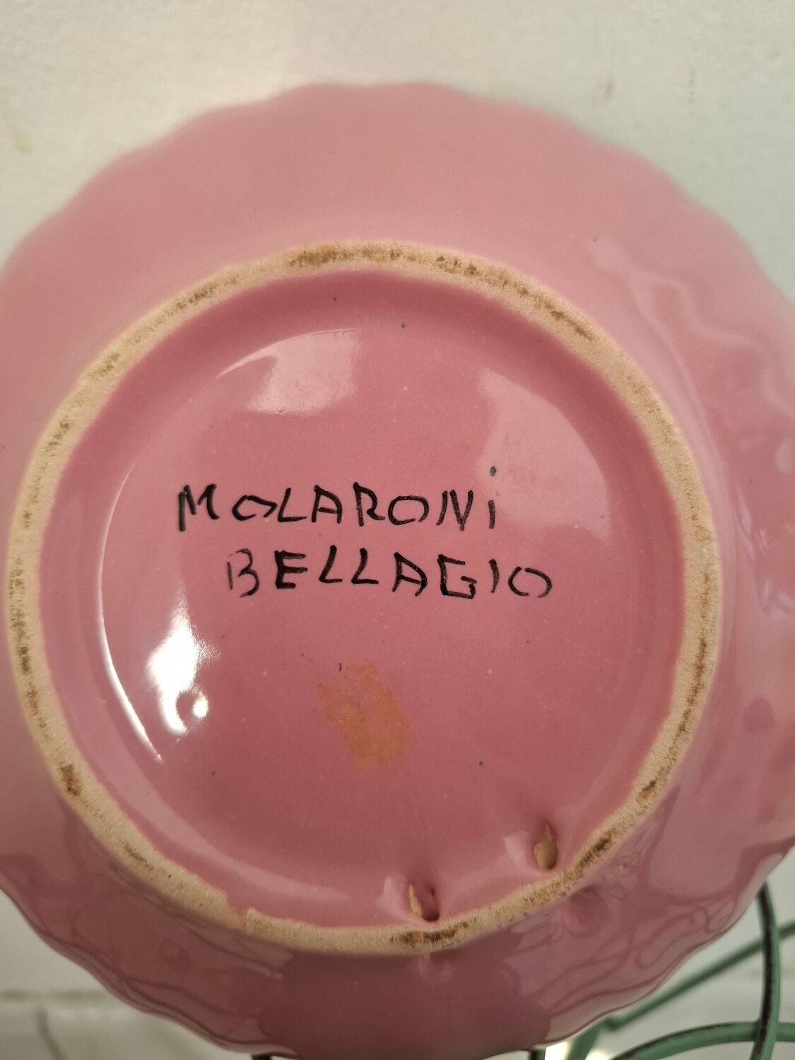 Decorative floral plate signed