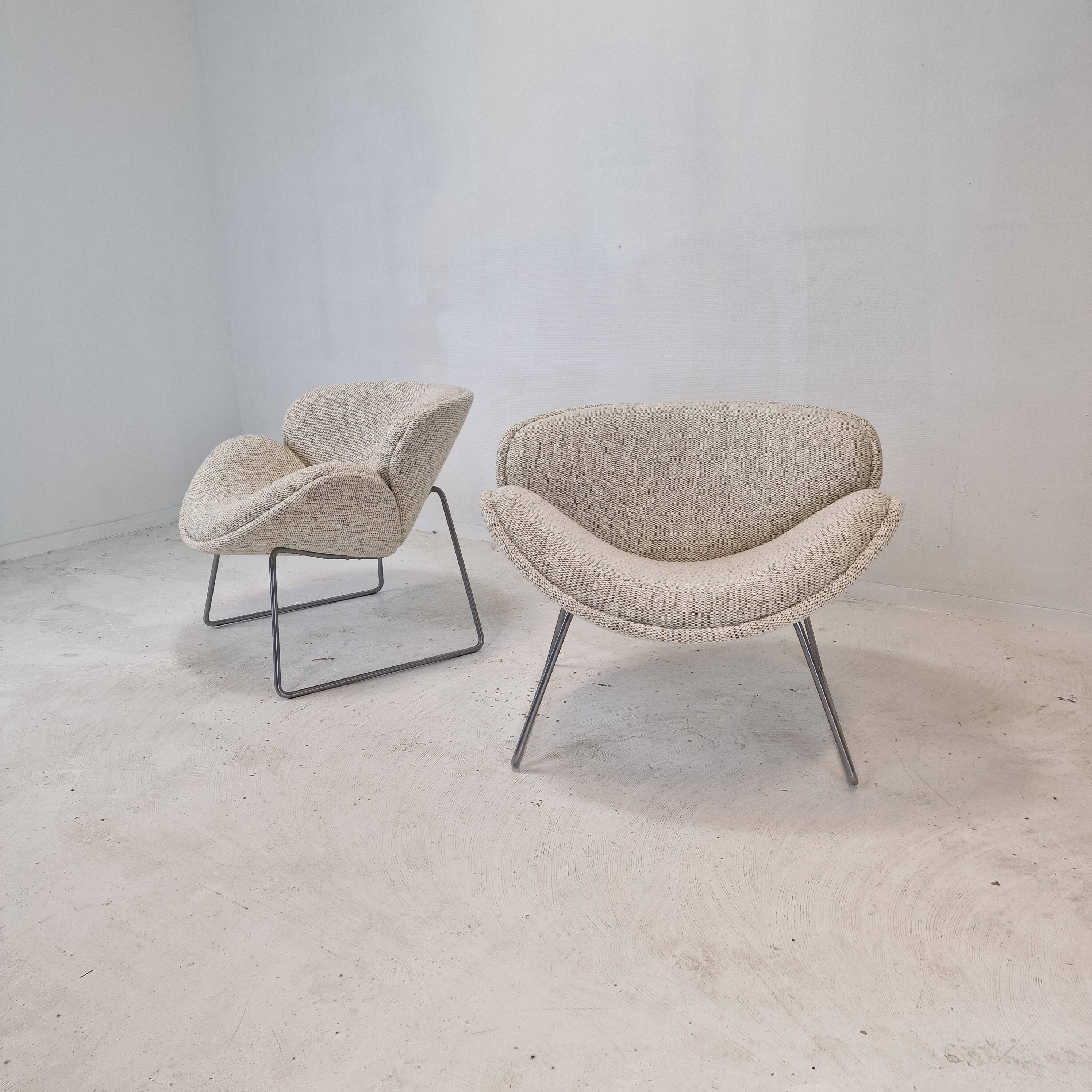 Set of Artifort F438 Orange Slice Chairs by Pierre Paulin, 1959