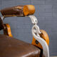 Chaise Barbier Art Déco Chêne et Cuir