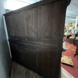 Renaissance castle buffet cabinet in solid walnut circa 1850