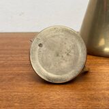 Metal Art Deco teapot, sugar bowl, milk jug, 1960s, set of 3