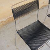 Black vintage scoubidou chair
