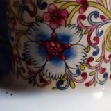 Porcelain peacock vase