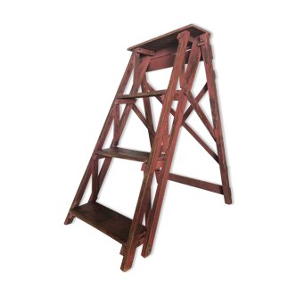 Industrial stepladder crafting foldable wooden painter