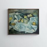 Nature morte,  huile sur toile signée Pierre Buquet, XXème