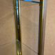 Silver and gold metal shelf, from the 80s.