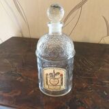 Old Guerlain perfume bottle engraved glass bees