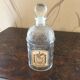 Old Guerlain perfume bottle engraved glass bees