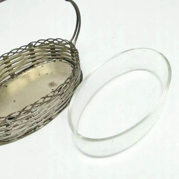 FU3 Toothpick Holder Like a Basket in Art Nouveau Style
