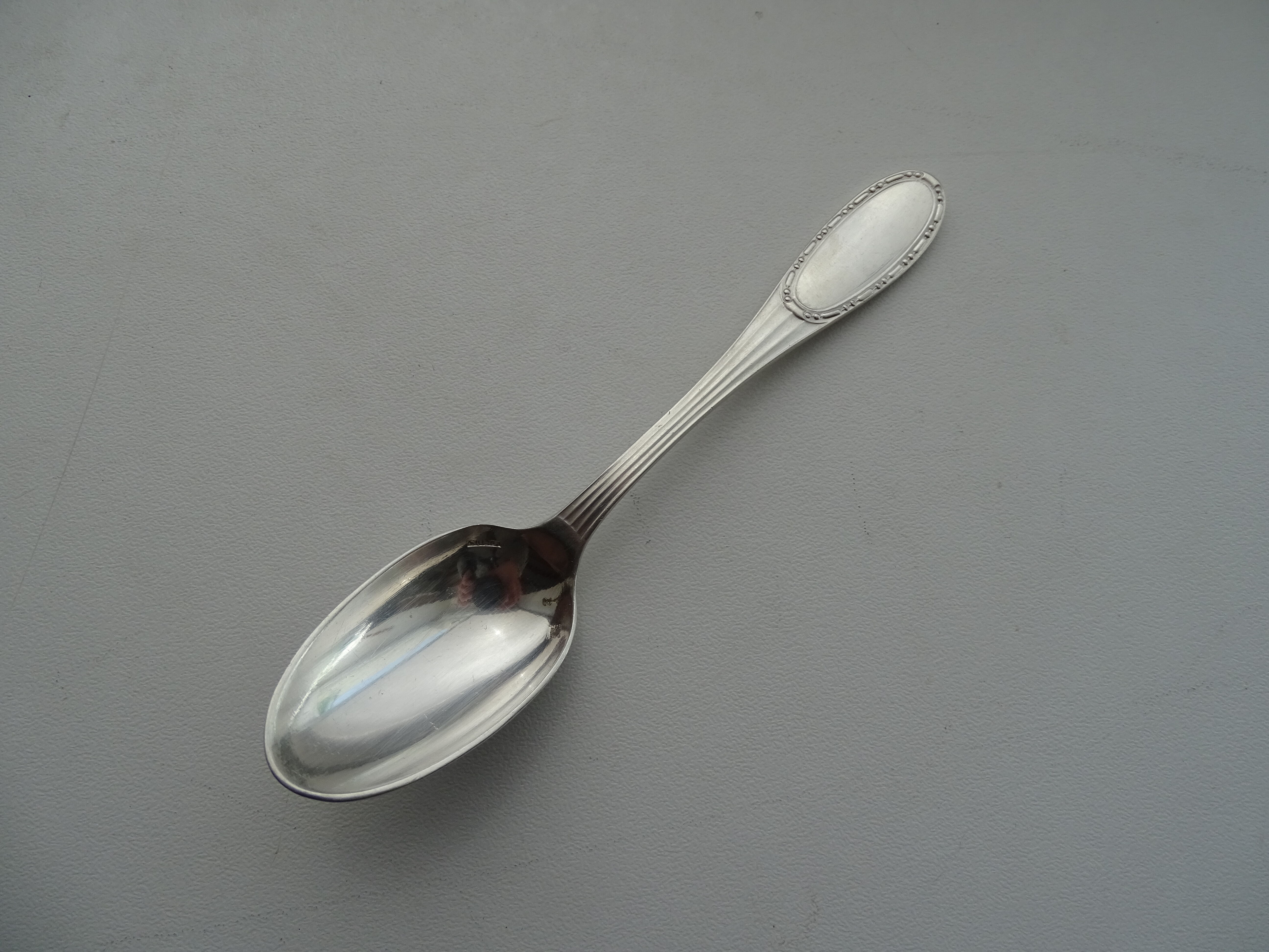 Set of 12 dessert spoons Ercuis in silver metal