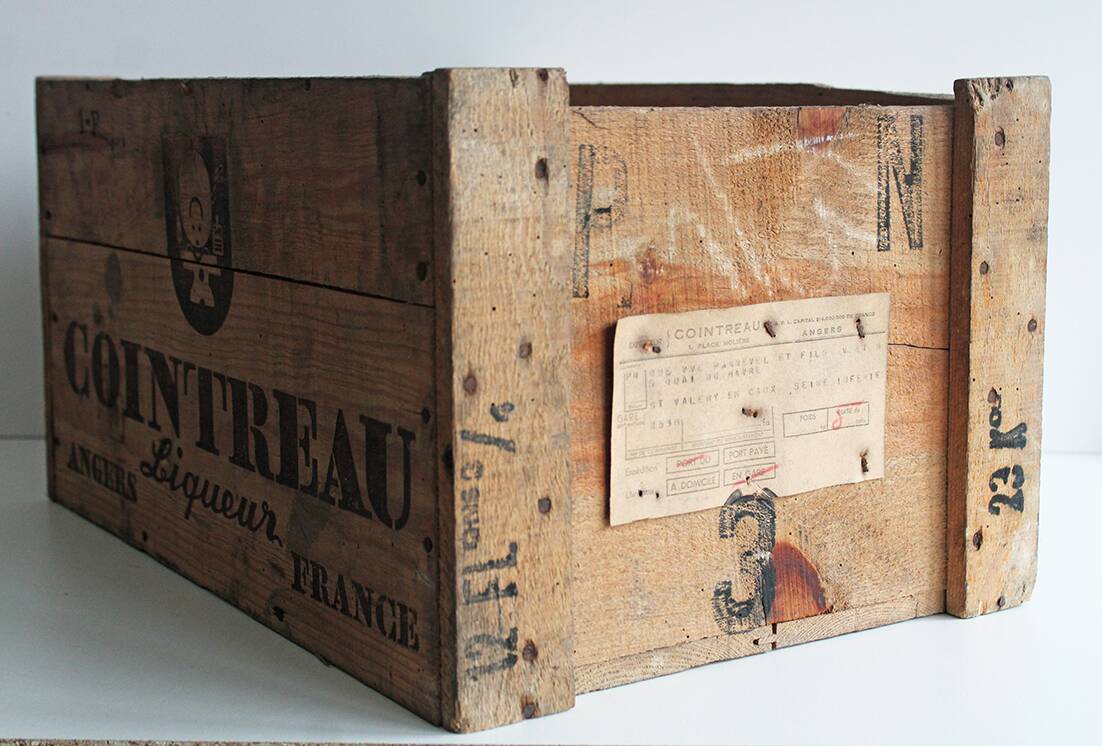 Cointreau wooden box