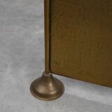 Écran de cheminée en cuivre martelé Art Déco élégant, France années 1920