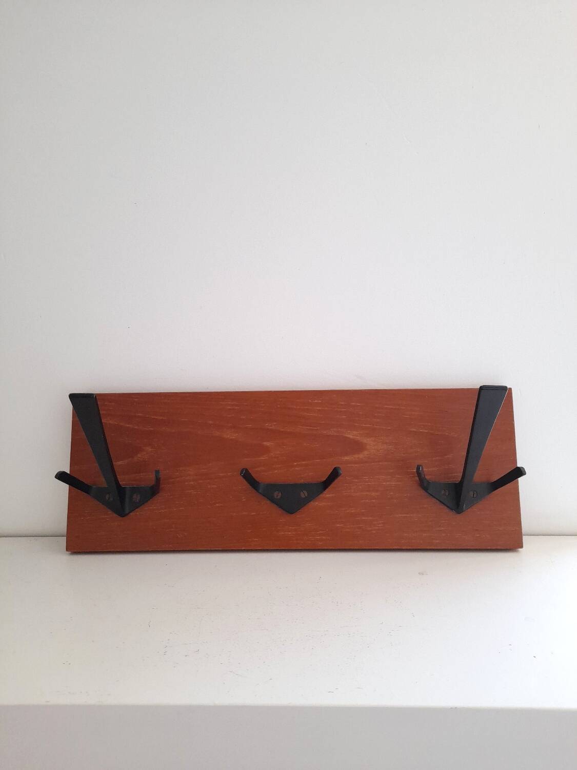 Teak coat hook from the 60s