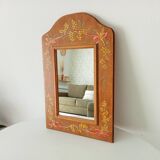 Vintage hand painted wooden mirror 46*30