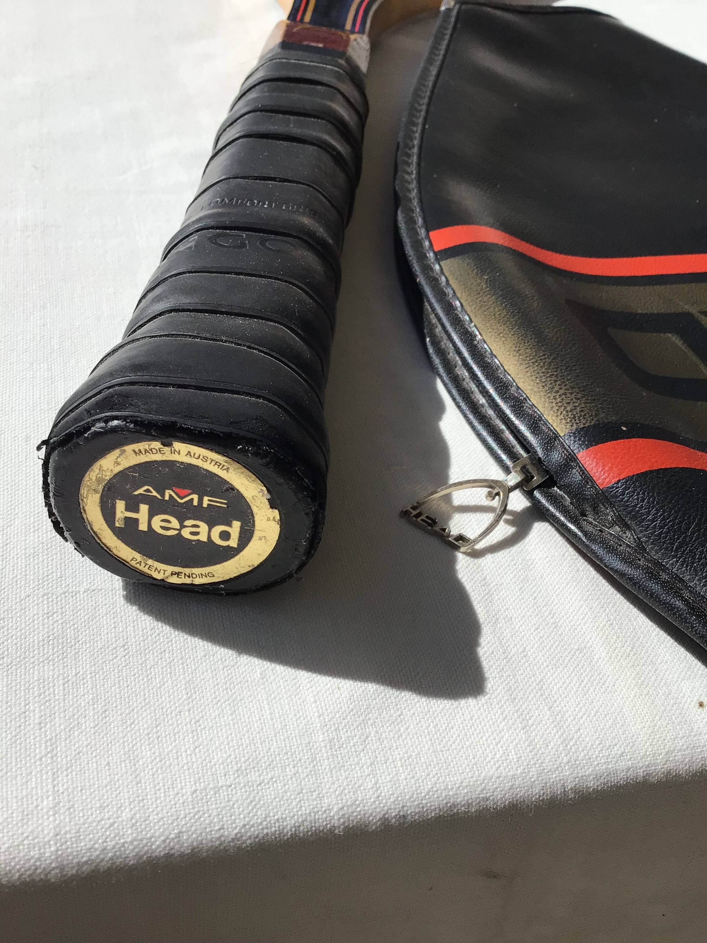 Head graphite vintage wooden racket