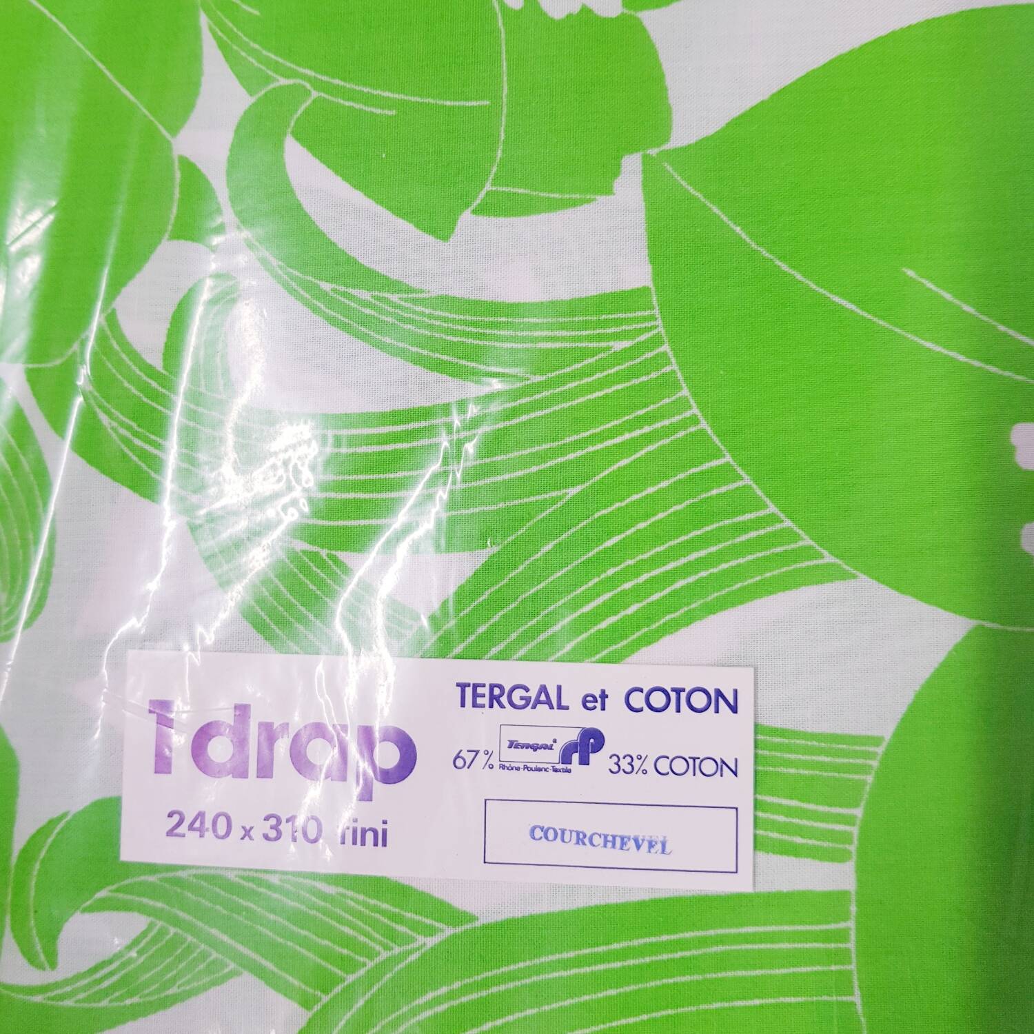 Ensemble de draps doubles des années 1970