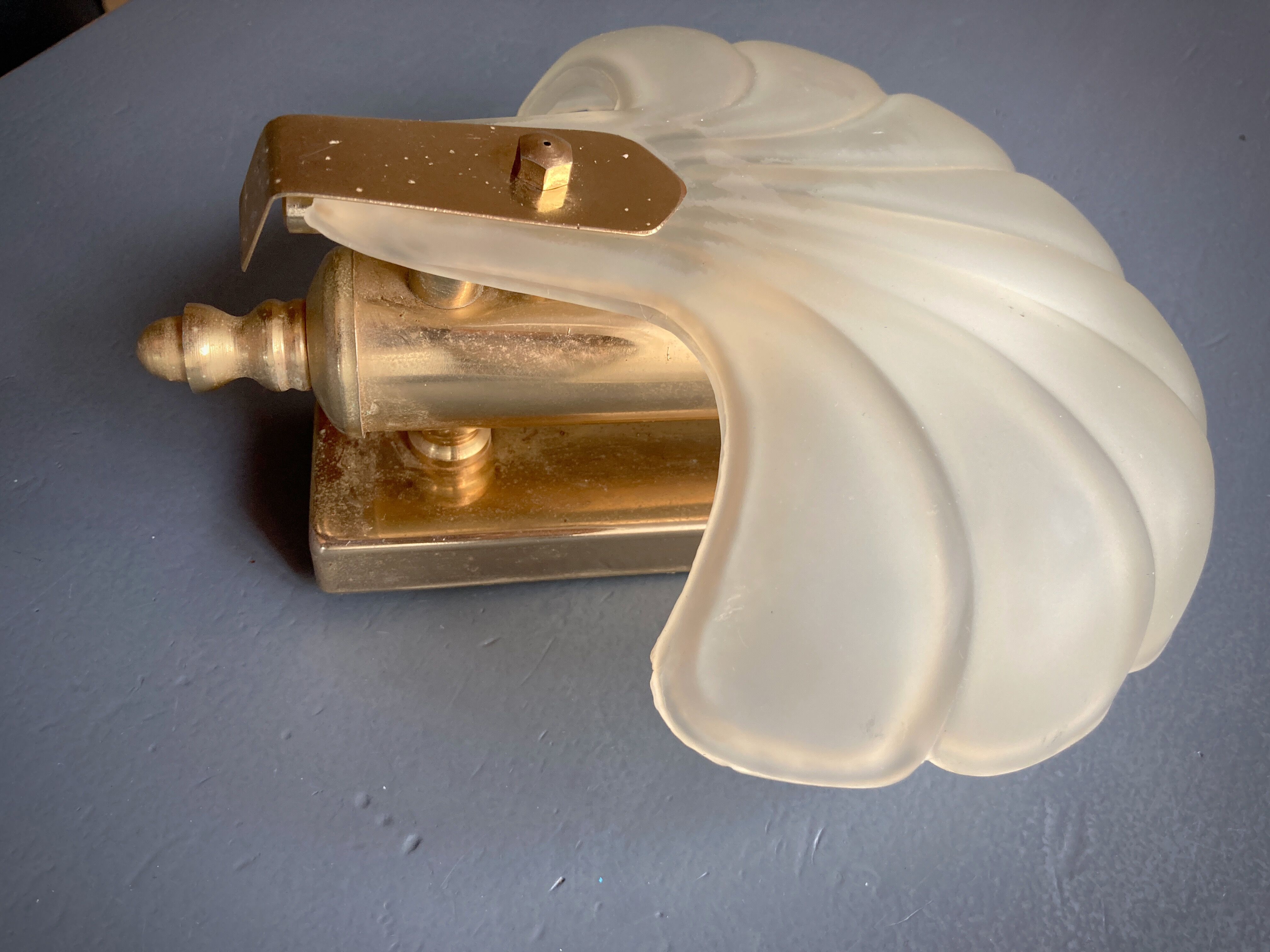 Frosted glass shell wall lamps