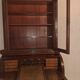 Bureau, scriban anglais avec bibliothèque vitrée