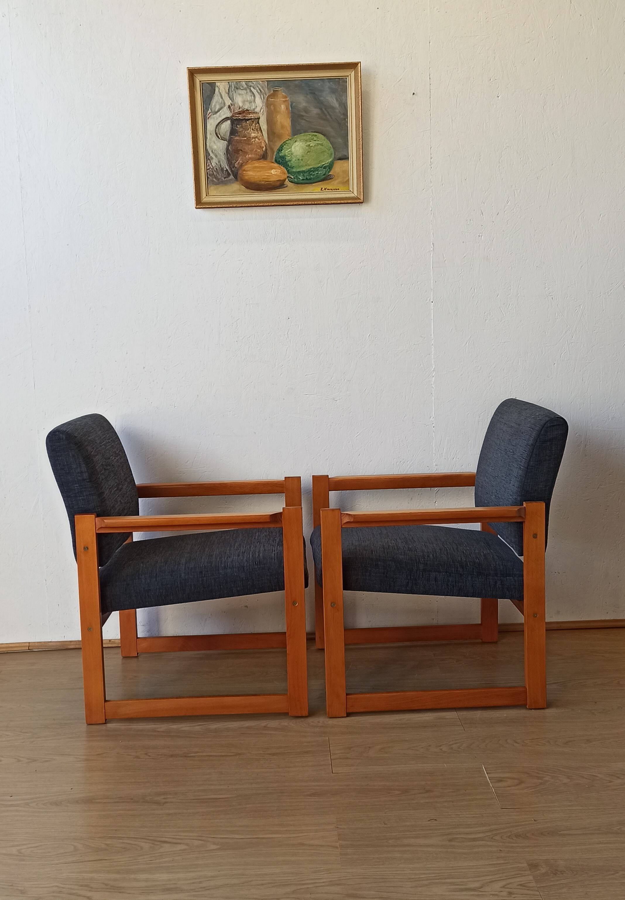 Fauteuils vintage 1970. Ensemble de 2.