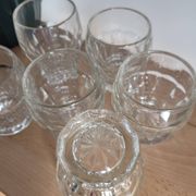 Set of 6 small 1930s glasses