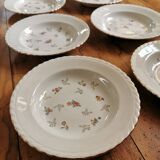 Vintage soup plates L'Amandinoise Pompadour