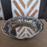 Set of 2 stainless steel hollow dishes